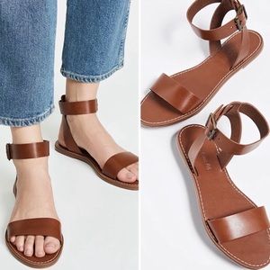 MADEWELL The Boardwalk Ankle-Strap Leather Sandal